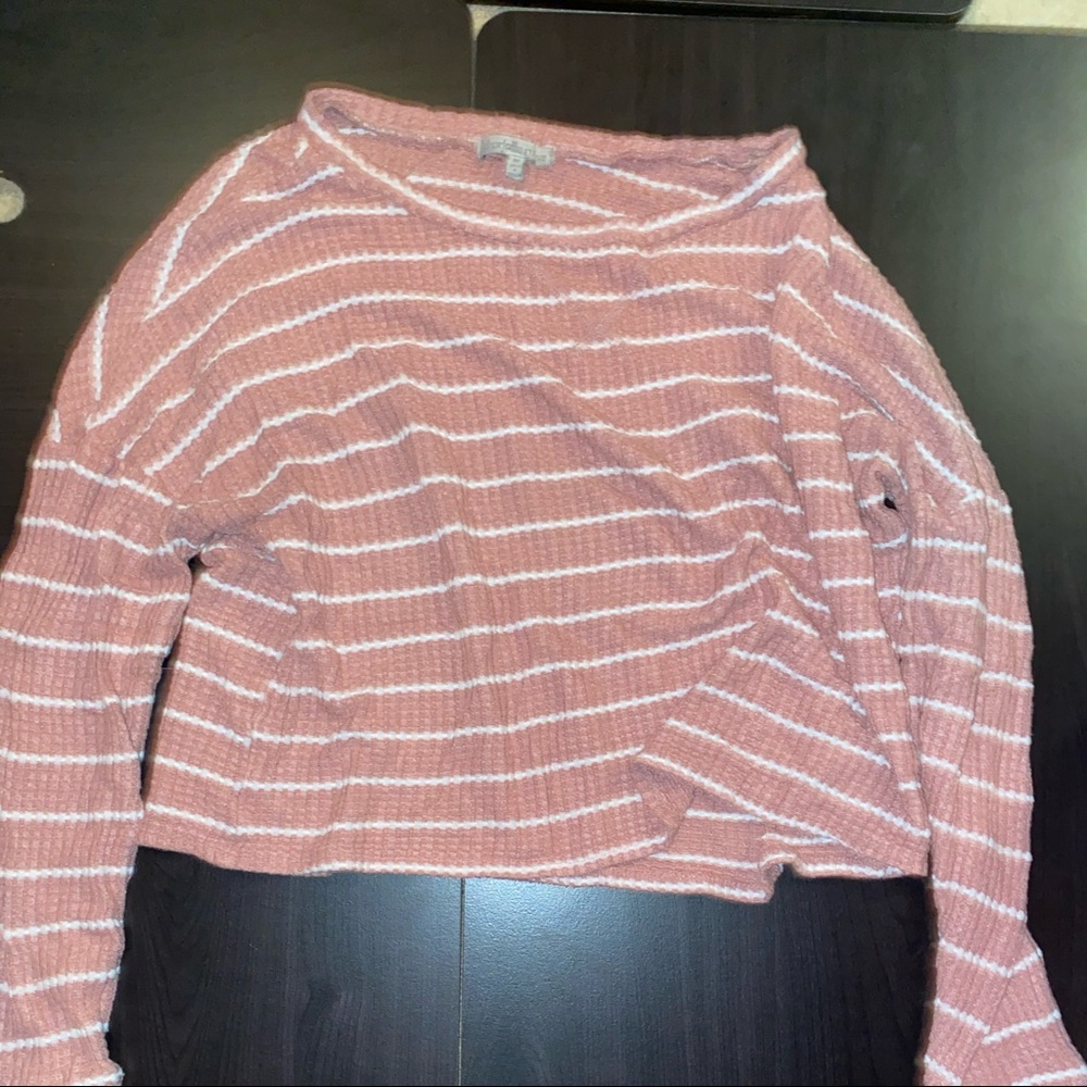 Light striped sweater